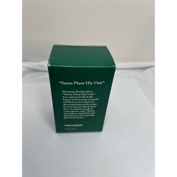 Gorham Norman Rockwell Santa Christmas Planning His Visit 1980 Figurine New - Picture 5 of 6